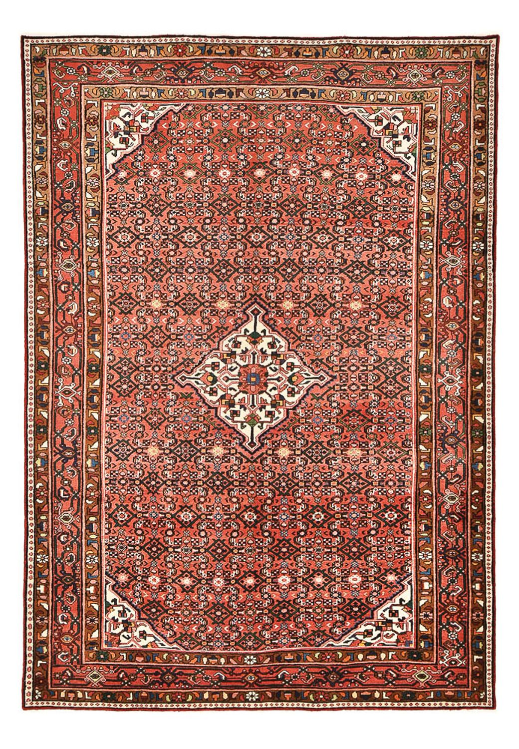 Persisk tæppe - Nomadisk - 313 x 213 cm - lysrød
