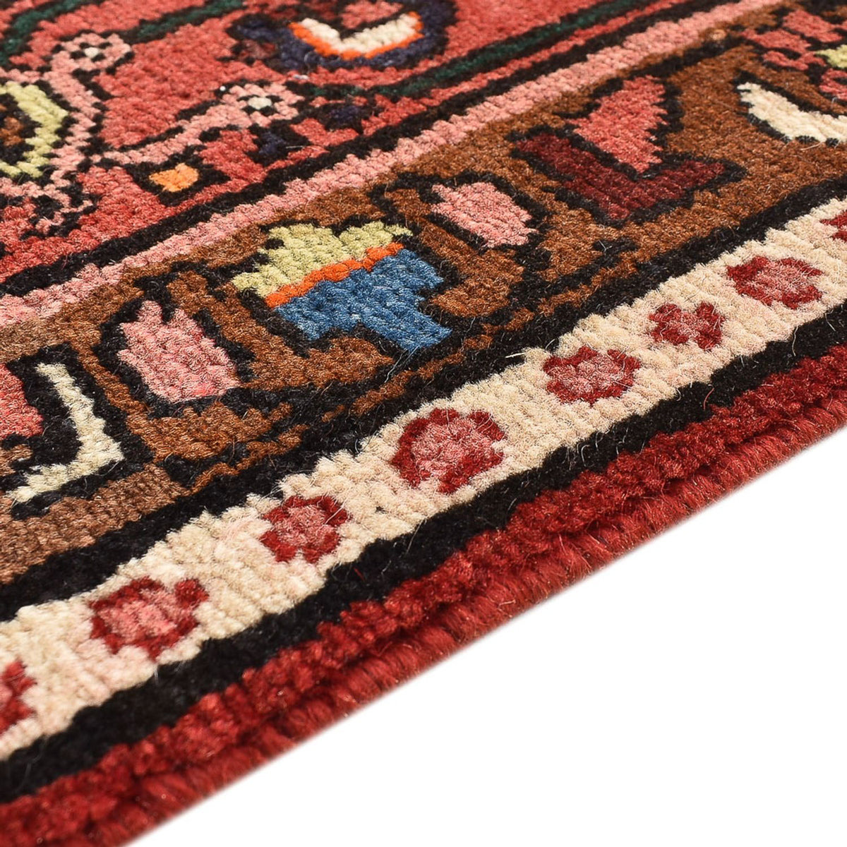 Persisk tæppe - Nomadisk - 313 x 213 cm - lysrød