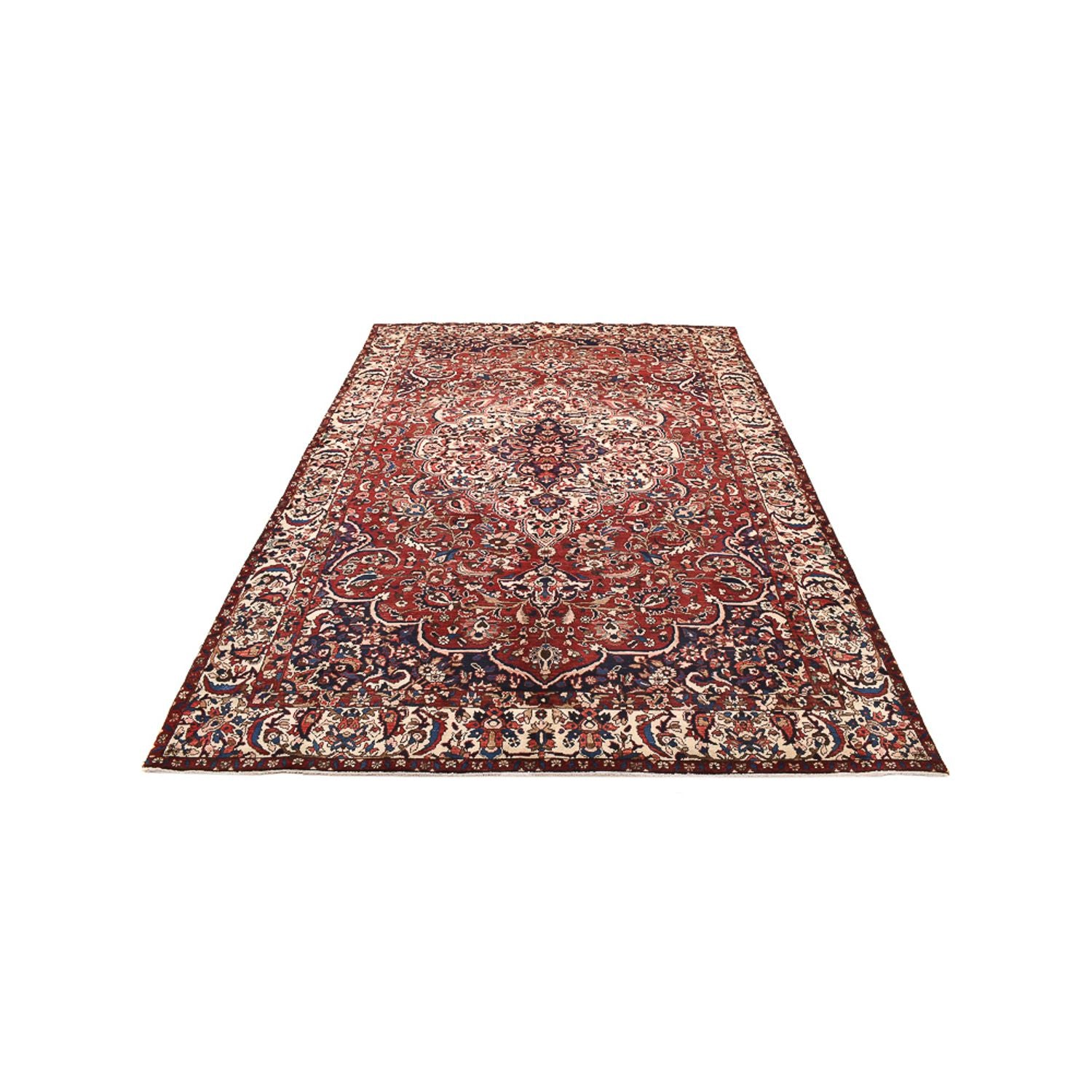 Persisk tæppe - Nomadisk - 315 x 215 cm - mørkerød