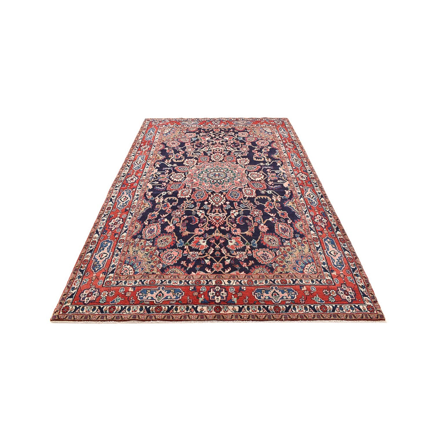 Persisk tæppe - Nomadisk - 330 x 205 cm - mørkeblå