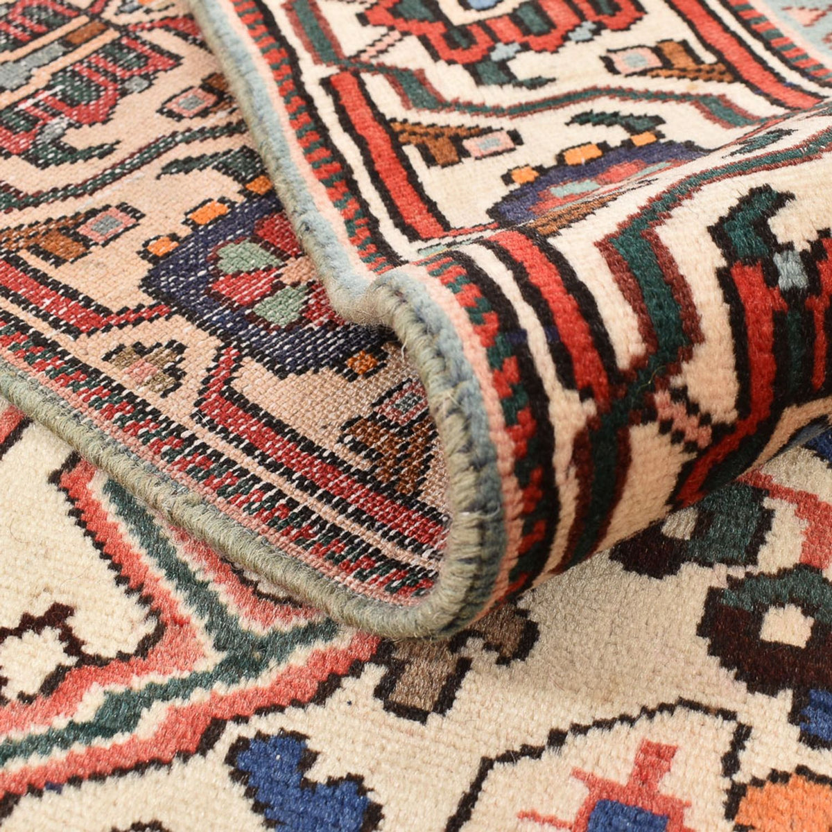 Persisk tæppe - Nomadisk - 313 x 205 cm - lysrød