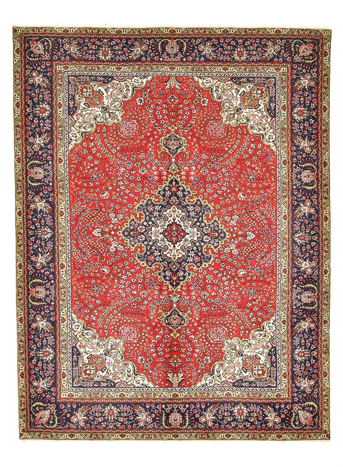 Persisk tæppe - Tabriz - 275 x 190 cm - rød
