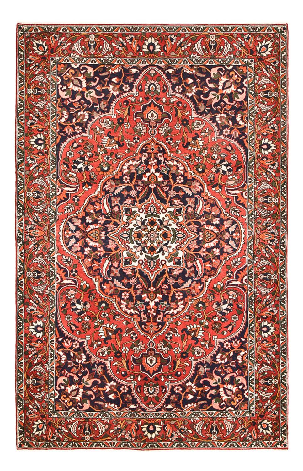 Persisk tæppe - Nomadisk - 333 x 210 cm - lysrød