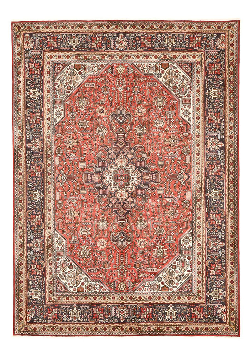 Persisk tæppe - Tabriz - 297 x 202 cm - lysrød