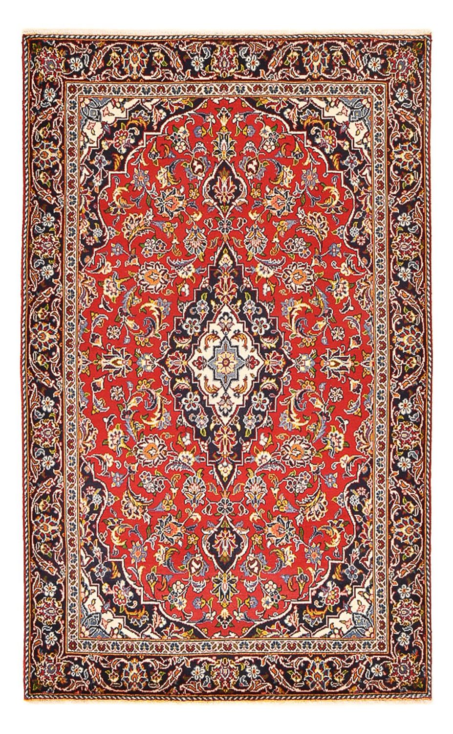 Persisk tæppe - Keshan - 193 x 117 cm - rød
