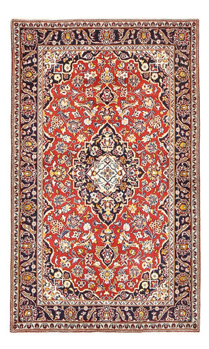 Persisk tæppe - Keshan - 205 x 124 cm - rød