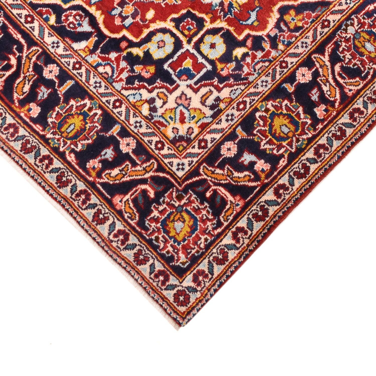 Persisk tæppe - Keshan - 205 x 124 cm - rød