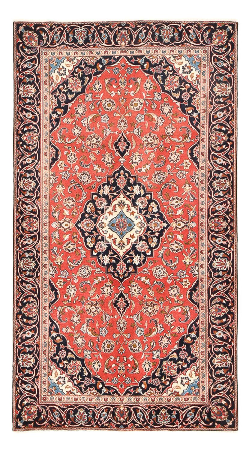 Persisk tæppe - Keshan - 253 x 134 cm - lysrød