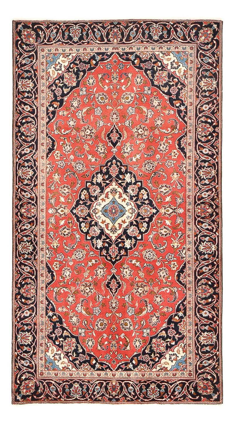 Persisk tæppe - Keshan - 253 x 134 cm - lysrød