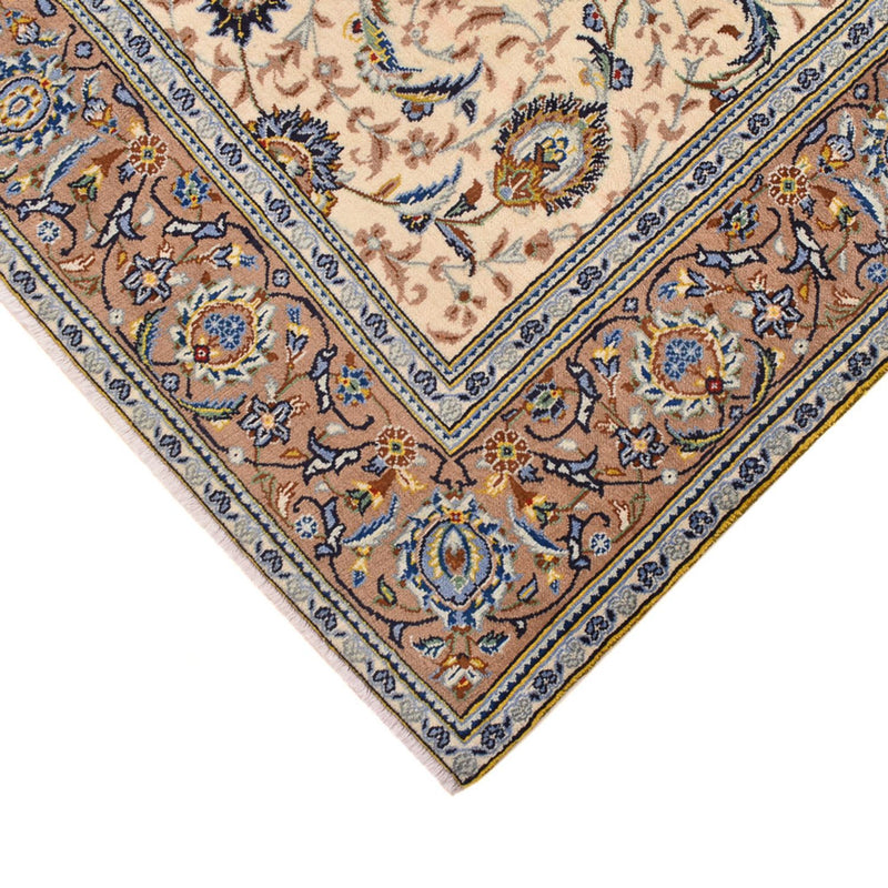 Persisk tæppe - Keshan - 223 x 138 cm - lys beige