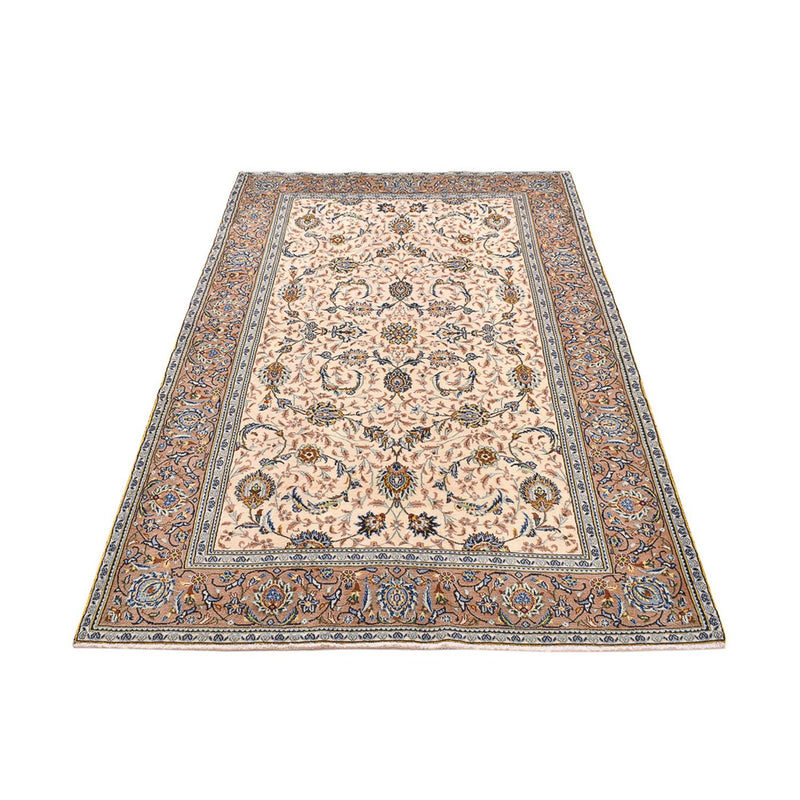 Persisk tæppe - Keshan - 223 x 138 cm - lys beige
