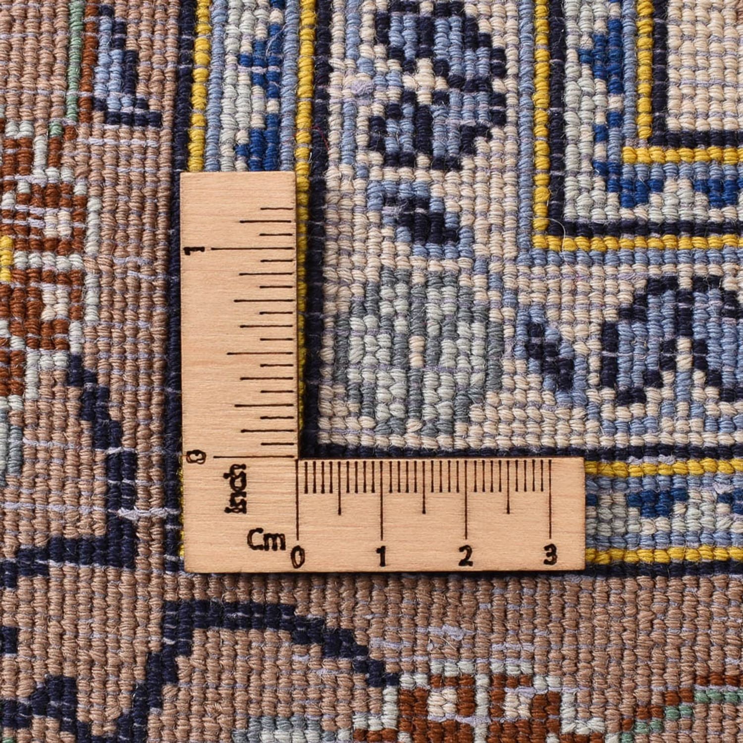 Persisk tæppe - Keshan - 223 x 138 cm - lys beige