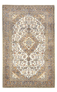 Persisk tæppe - Keshan - 230 x 145 cm - lys beige