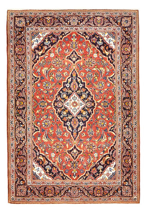 Persisk tæppe - Keshan - 167 x 114 cm - lysrød