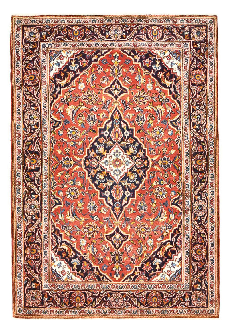 Persisk tæppe - Keshan - 167 x 114 cm - lysrød