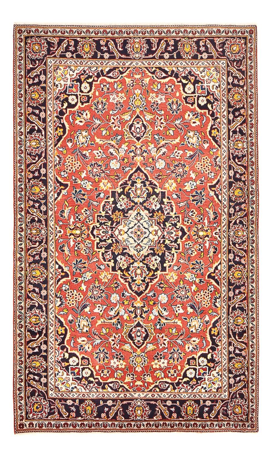 Persisk tæppe - Keshan - 210 x 127 cm - lysrød