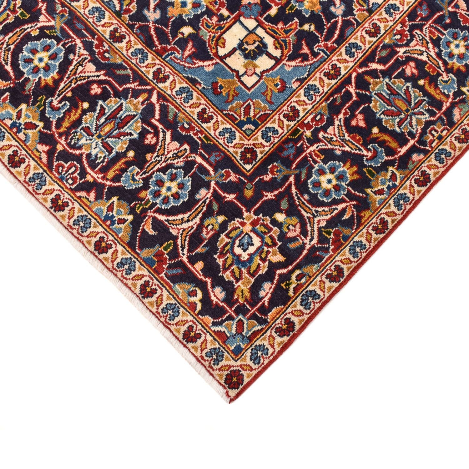 Persisk tæppe - Keshan - 242 x 145 cm - rød