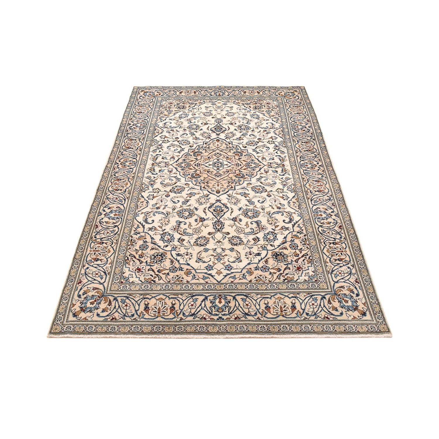Persisk tæppe - Keshan - 251 x 143 cm - sand