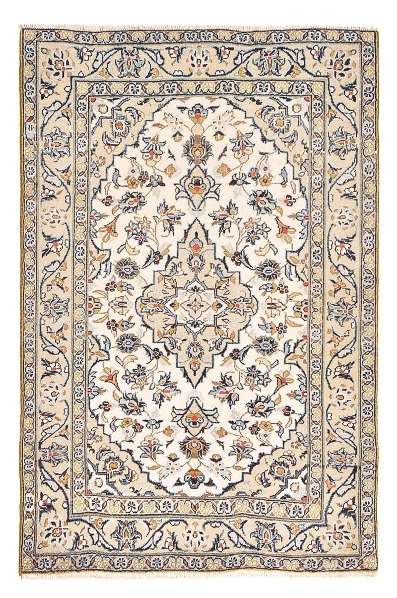Persisk tæppe - Keshan - 142 x 96 cm - sand
