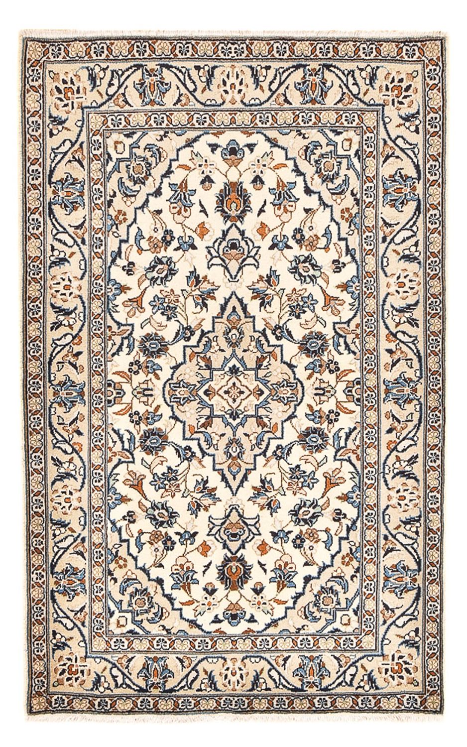 Persisk tæppe - Keshan - 154 x 96 cm - sand