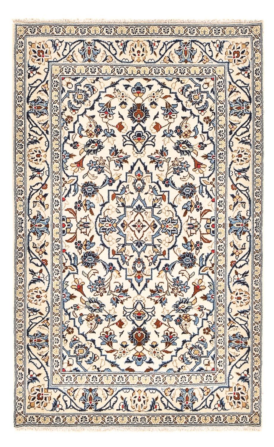 Persisk tæppe - Keshan - 155 x 99 cm - sand