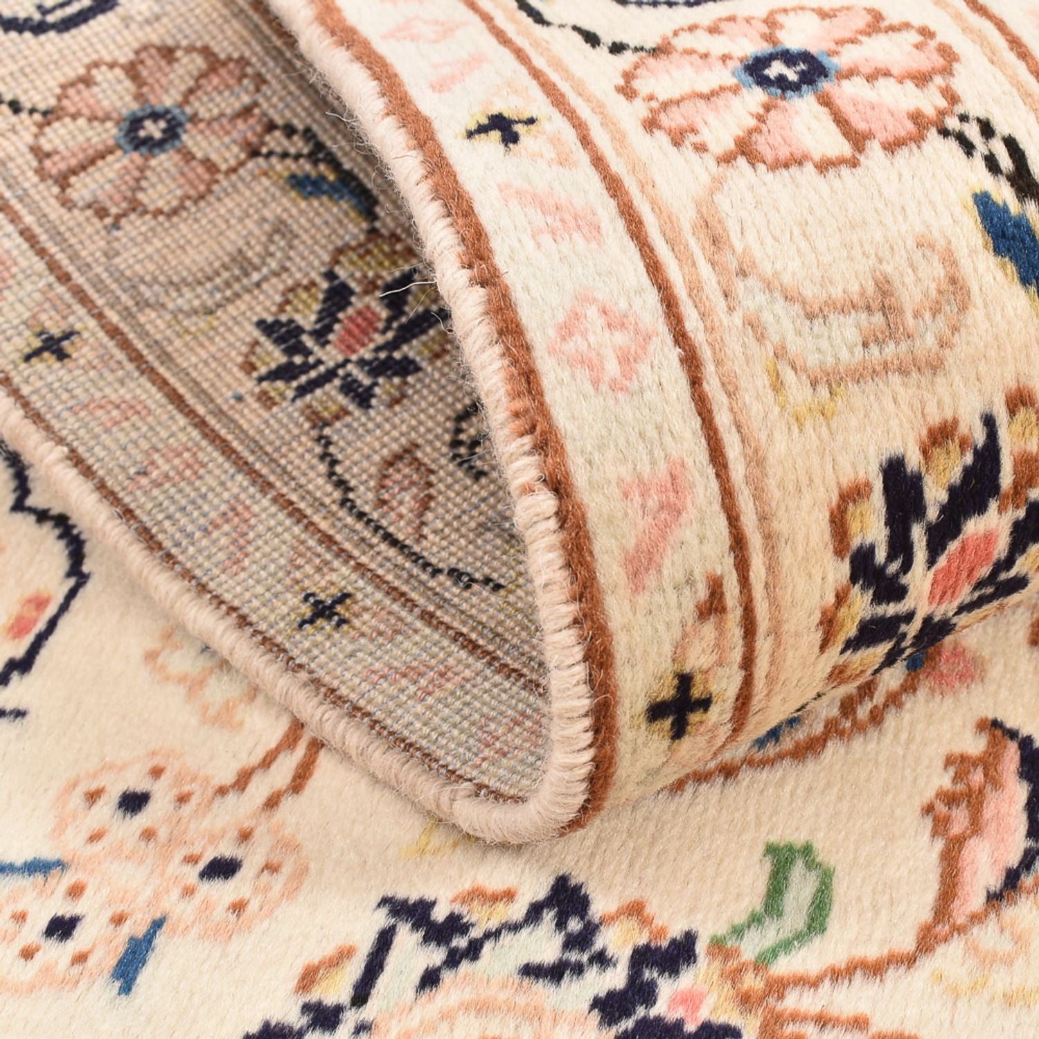 Persisk tæppe - Keshan - 150 x 98 cm - beige
