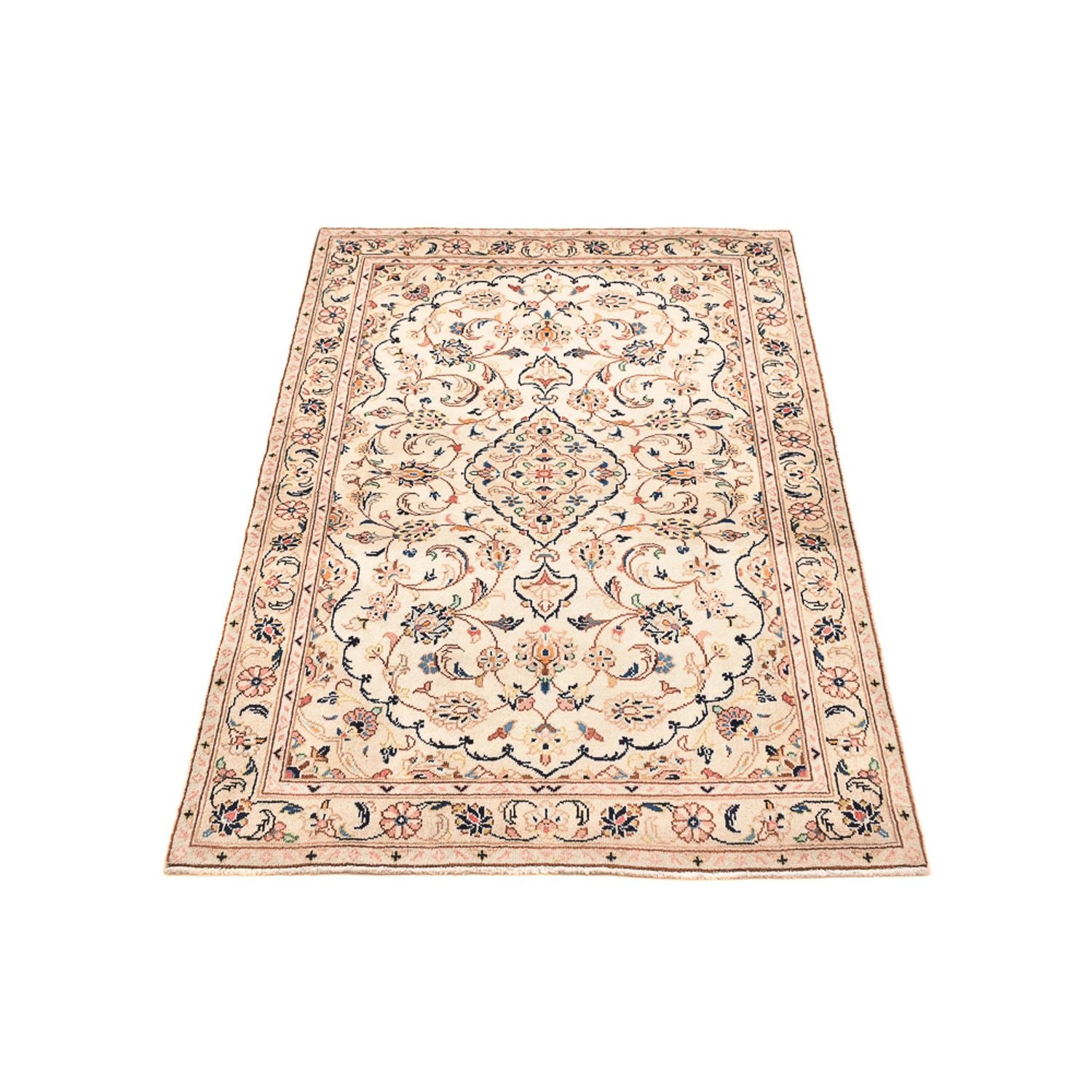 Persisk tæppe - Keshan - 150 x 98 cm - beige