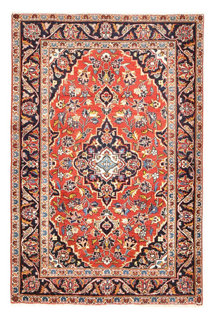 Persisk tæppe - Keshan - 147 x 97 cm - rød