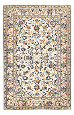 Persisk tæppe - Keshan - 147 x 95 cm - lys beige