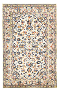 Persisk tæppe - Keshan - 147 x 95 cm - lys beige