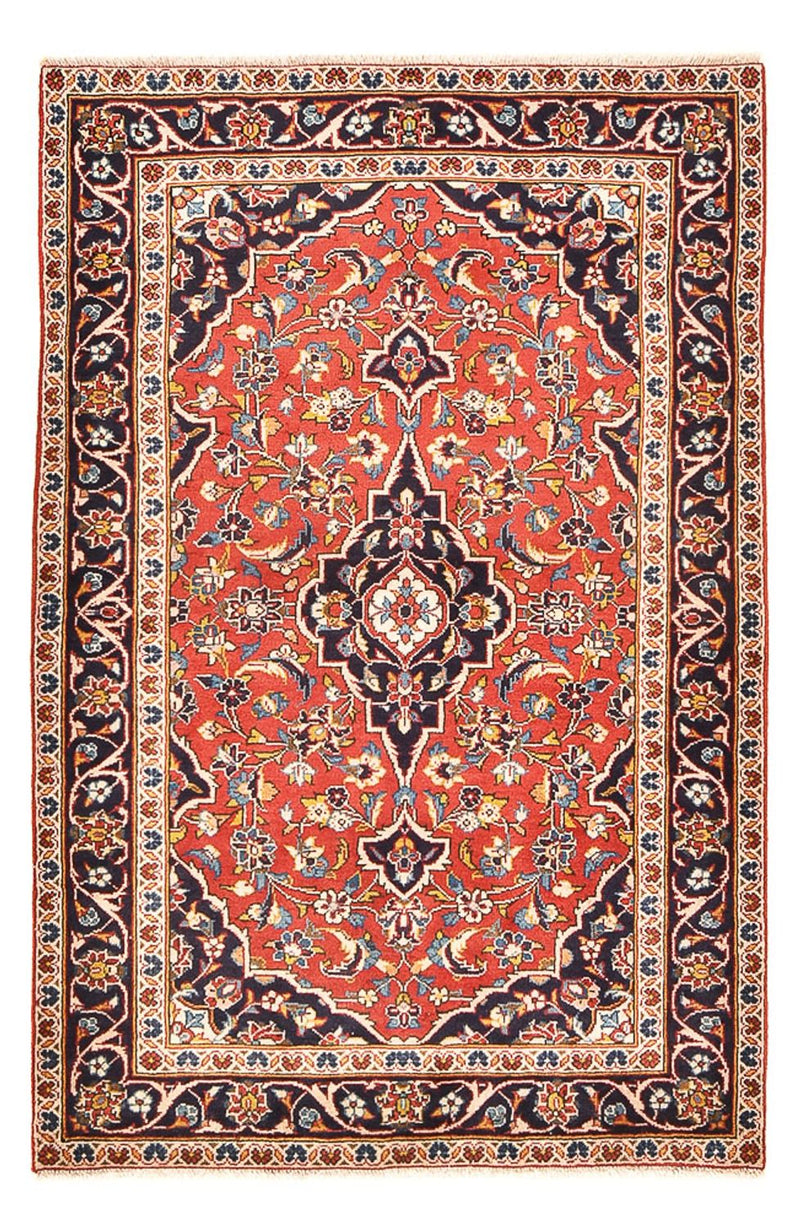 Persisk tæppe - Keshan - 145 x 97 cm - lysrød