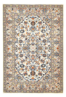 Persisk tæppe - Keshan - 141 x 96 cm - lys beige