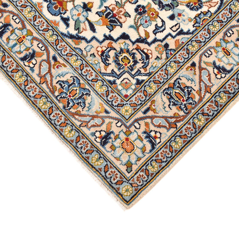 Persisk tæppe - Keshan - 141 x 96 cm - lys beige