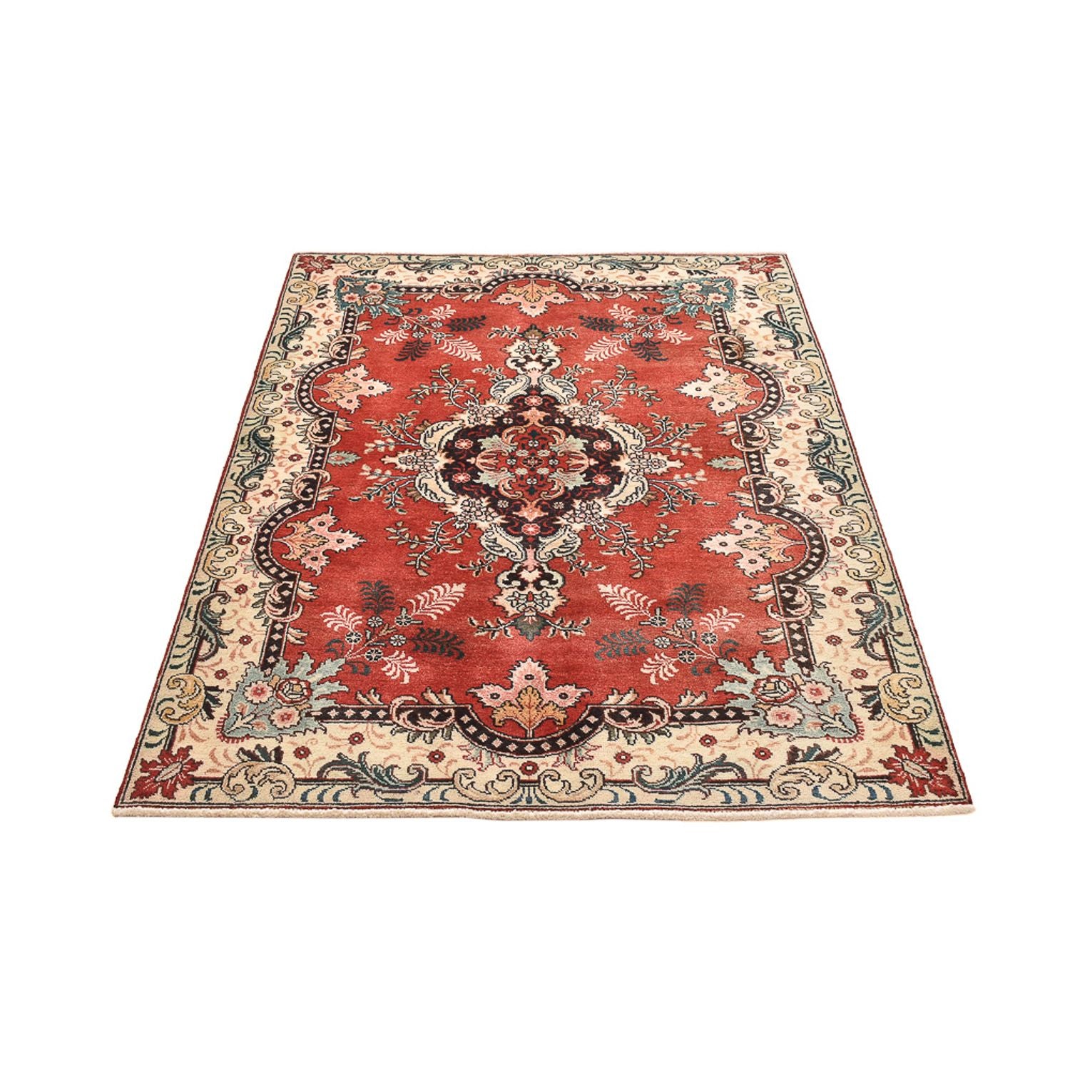 Persisk tæppe - Tabriz - 183 x 134 cm - rød