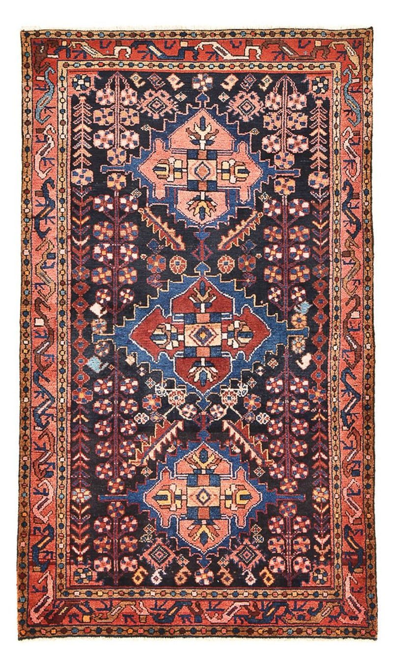 Persisk tæppe - Nomadisk - 187 x 107 cm - mørkeblå