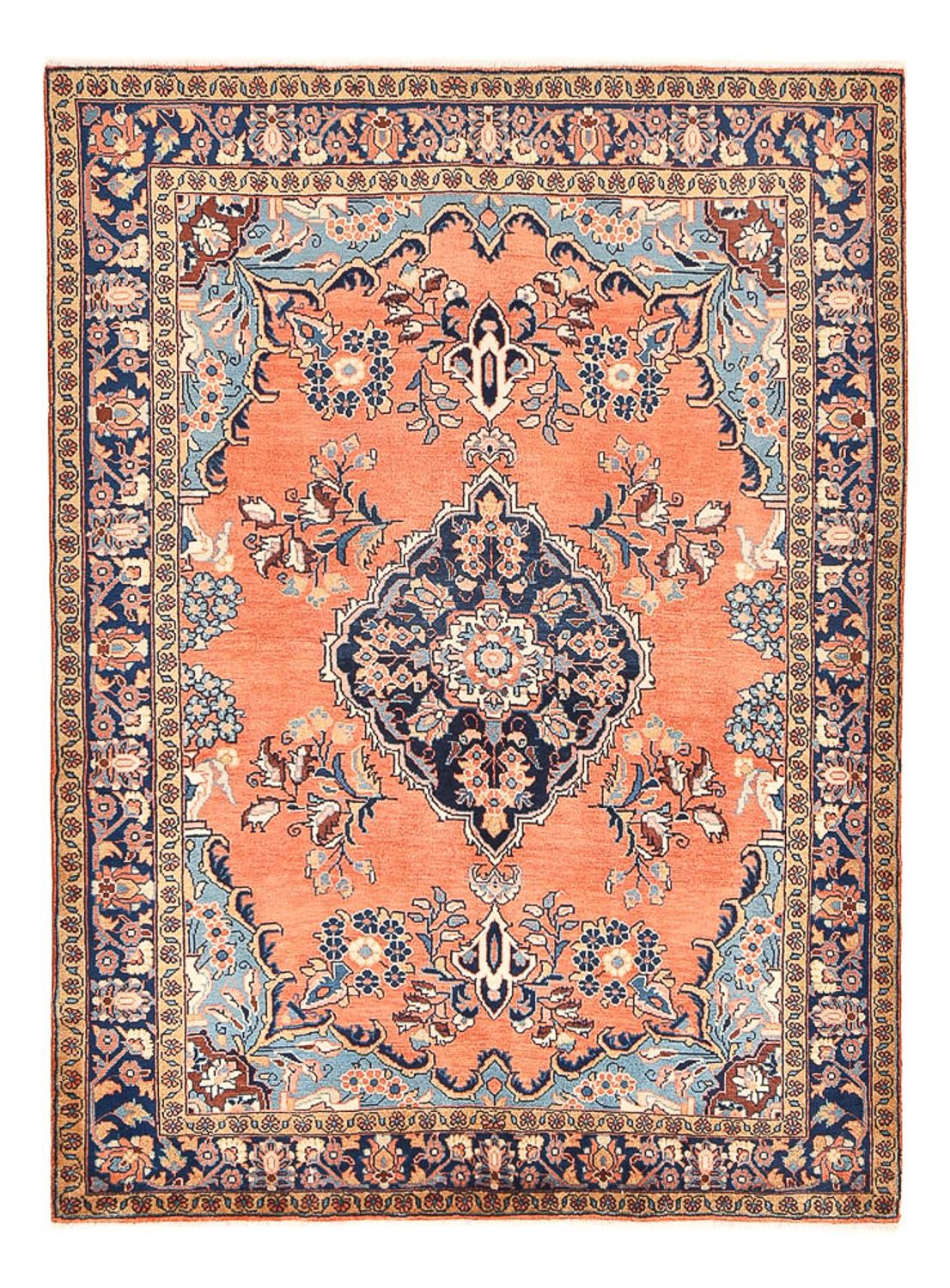 Persisk tæppe - Royal - 220 x 160 cm - lysrød