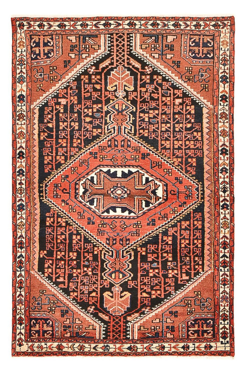 Persisk tæppe - Nomadisk - 183 x 117 cm - lysrød
