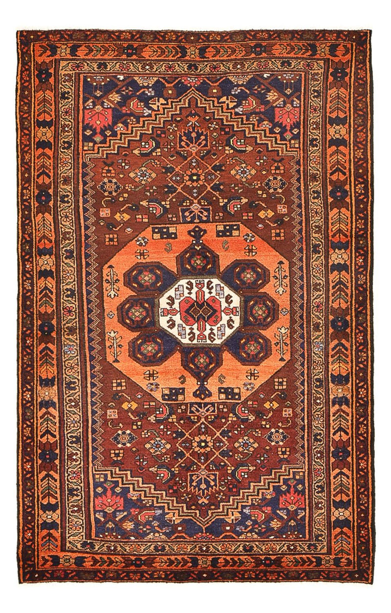 Persisk tæppe - Bijar - 210 x 130 cm - mørkerød