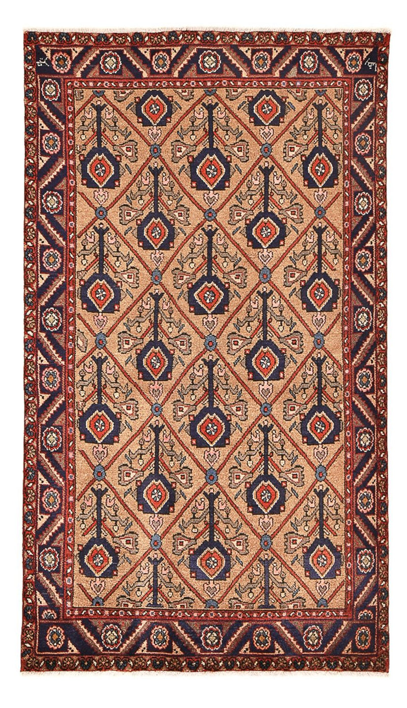 Løber Persisk tæppe - Nomadisk - 223 x 128 cm - mørk beige