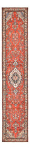 Løber Persisk tæppe - Nomadisk - 408 x 90 cm - lysrød
