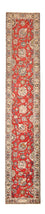 Løber Persisk tæppe - Tabriz - 398 x 72 cm - rød