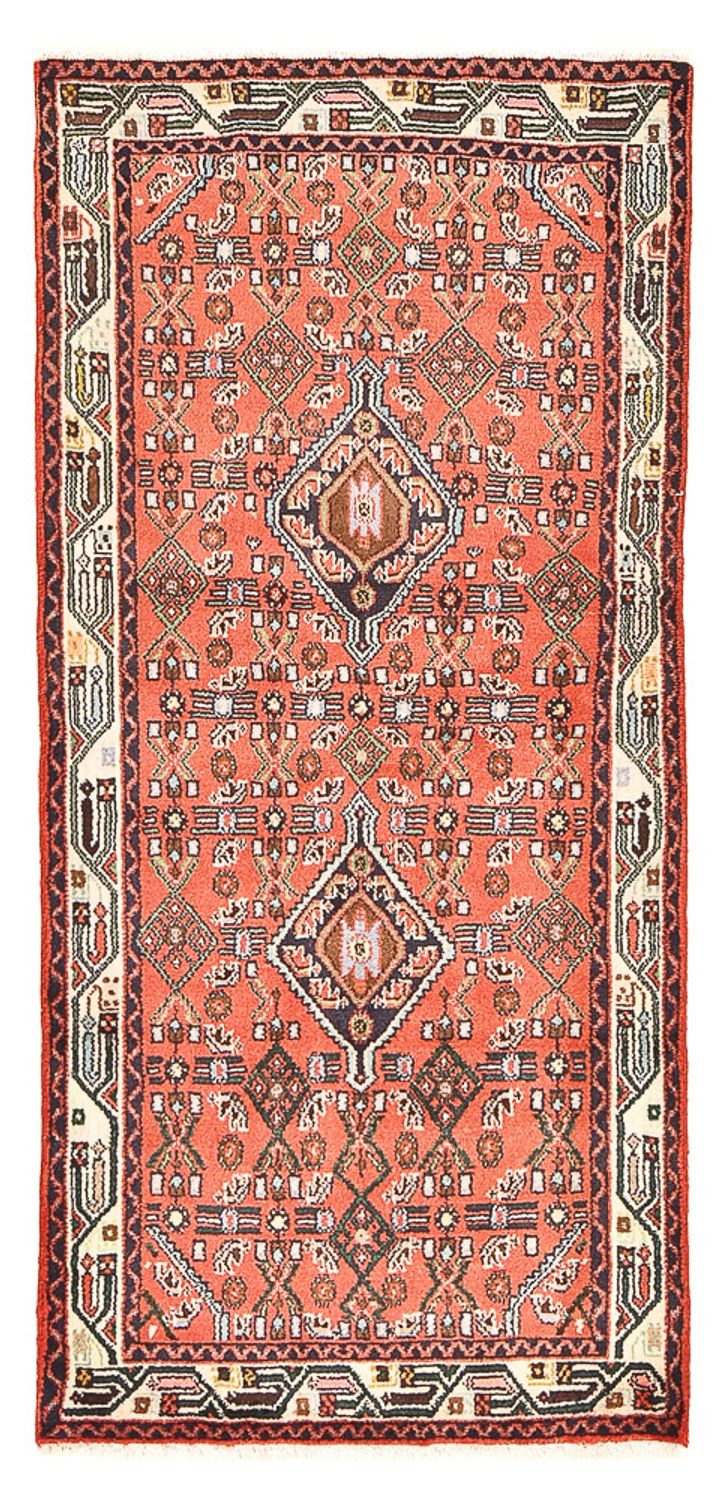 Persisk tæppe - Nomadisk - 172 x 81 cm - lysrød