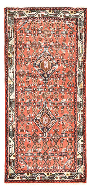 Persisk tæppe - Nomadisk - 172 x 81 cm - lysrød