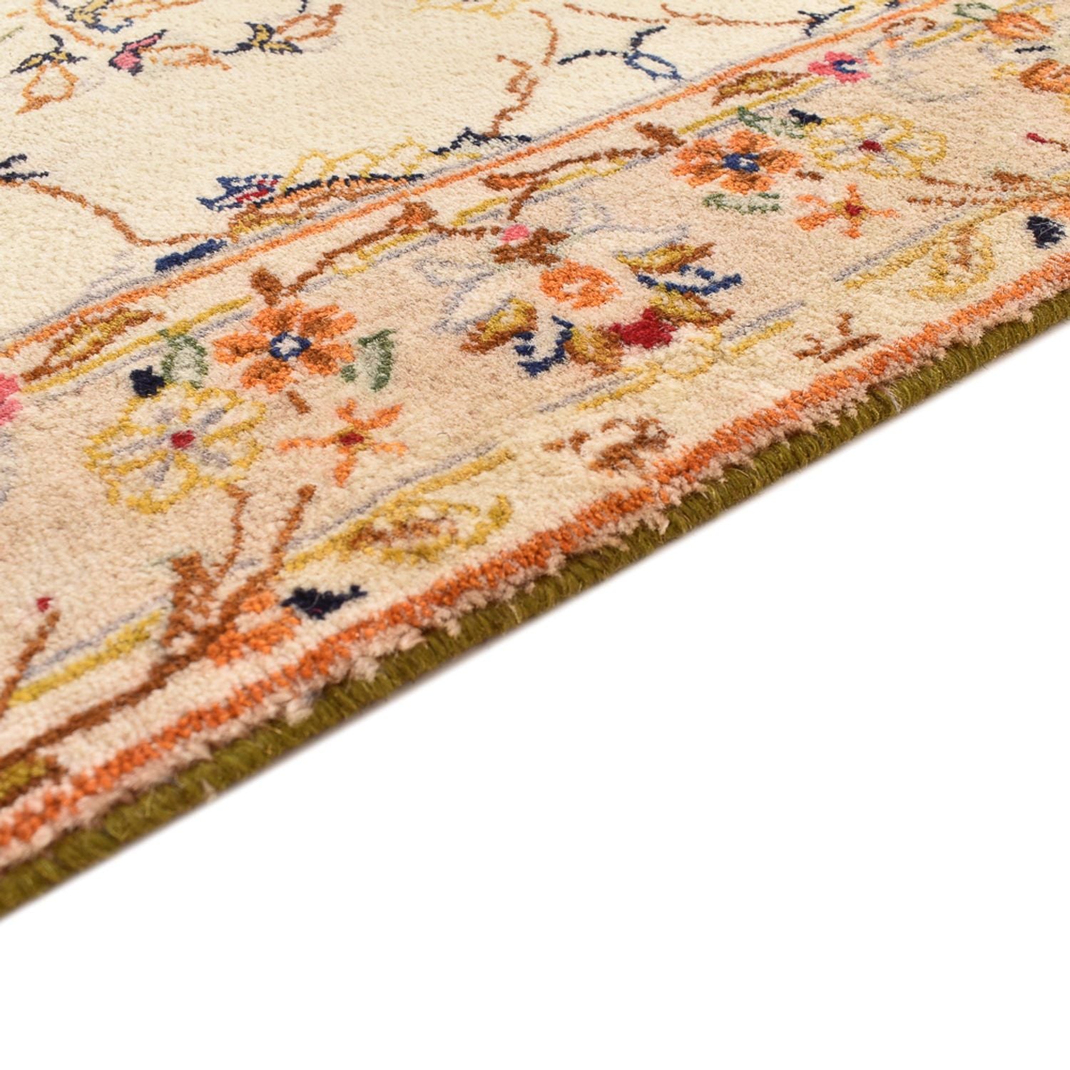 Løber Persisk tæppe - Keshan - 385 x 98 cm - beige