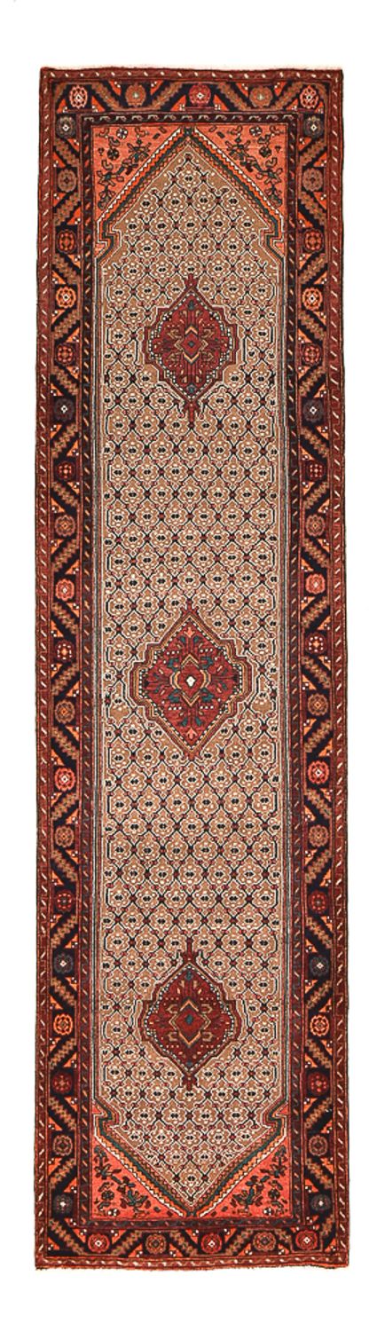 Løber Persisk tæppe - Nomadisk - 396 x 105 cm - sand