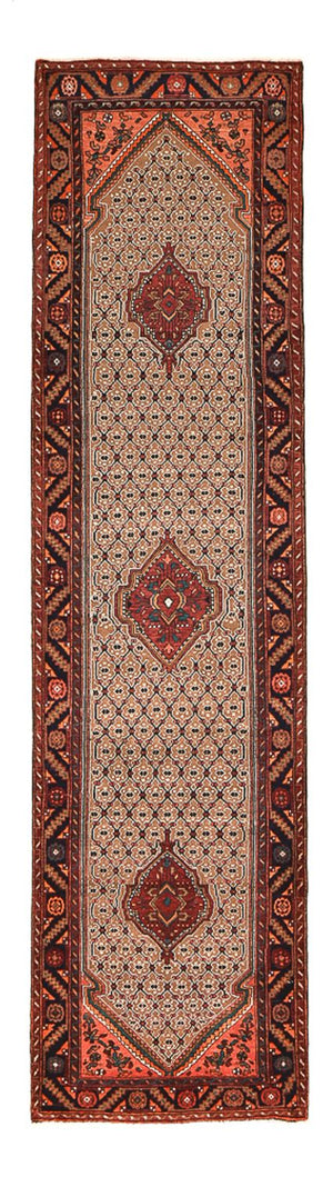 Løber Persisk tæppe - Nomadisk - 396 x 105 cm - sand