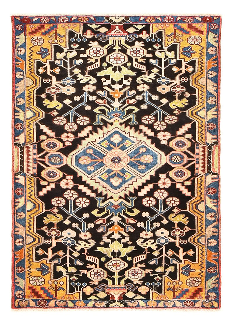 Persisk tæppe - Nomadisk - 132 x 92 cm - mørkeblå