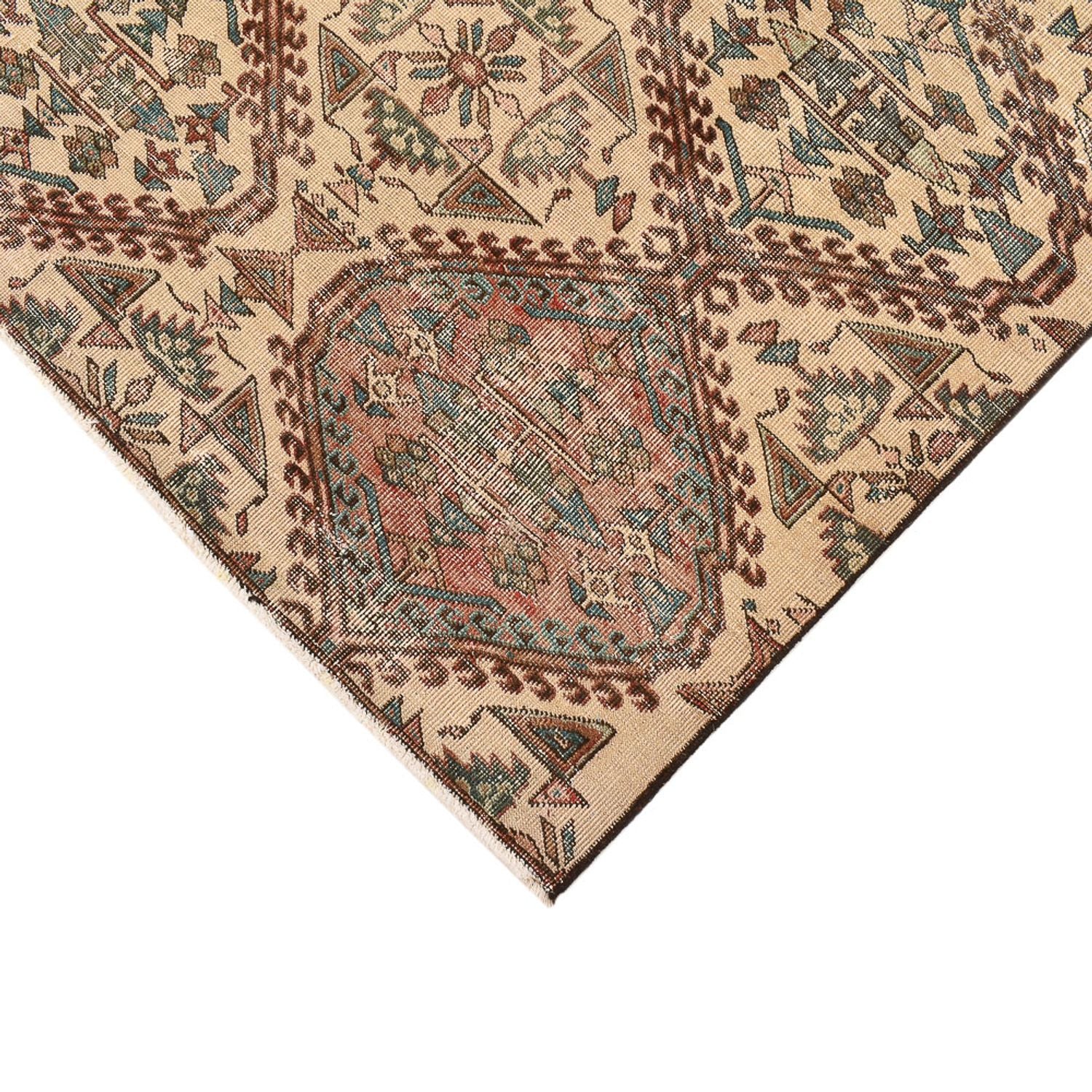 Vintage tæppe - 233 x 233 cm - sand