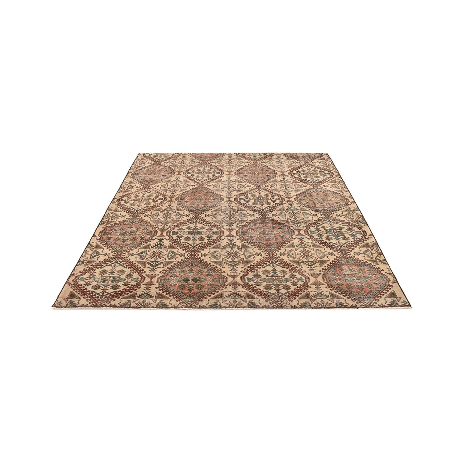 Vintage tæppe - 233 x 233 cm - sand
