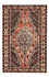 Vintage tæppe - 200 x 128 cm - flerfarvet